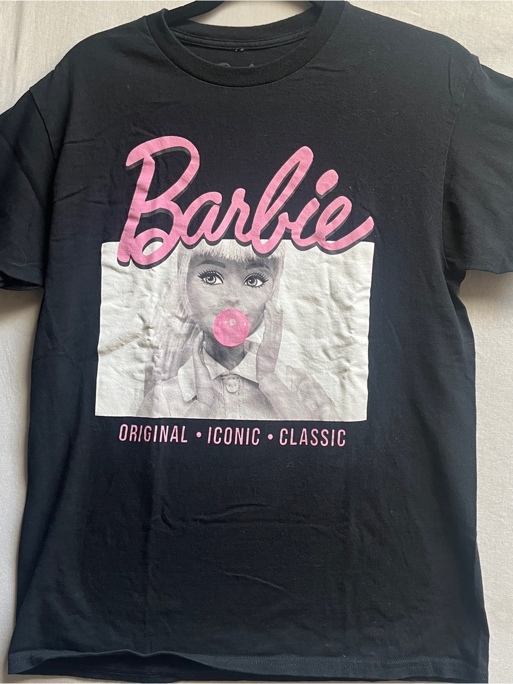 Barbie Original Iconic Classic Graphic T-Shirt Black Size M